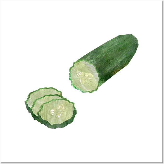 Cucumber Wall Art by Babban Gaelg